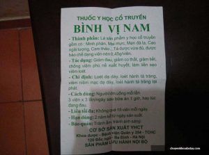 sử dụng thuốc Bình vị nam