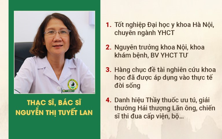 Ths.Bs Tuyết Lan - Chuyên gia hàng đầu trong chữa viêm loét dạ dày bằng Đông y tại Thuốc dân tộc